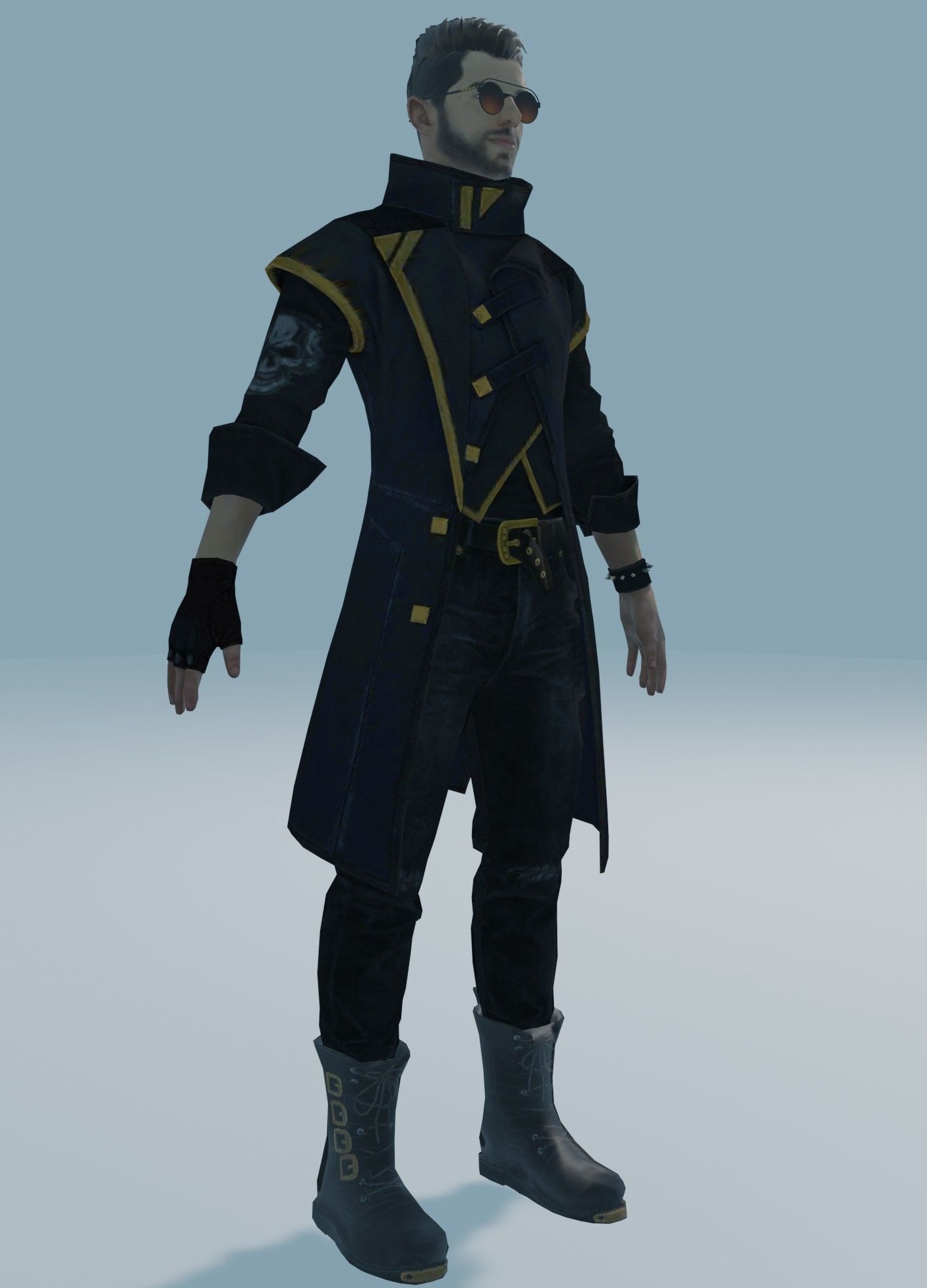 garena free fire DJalok 3d model Free low-poly 3D model_12