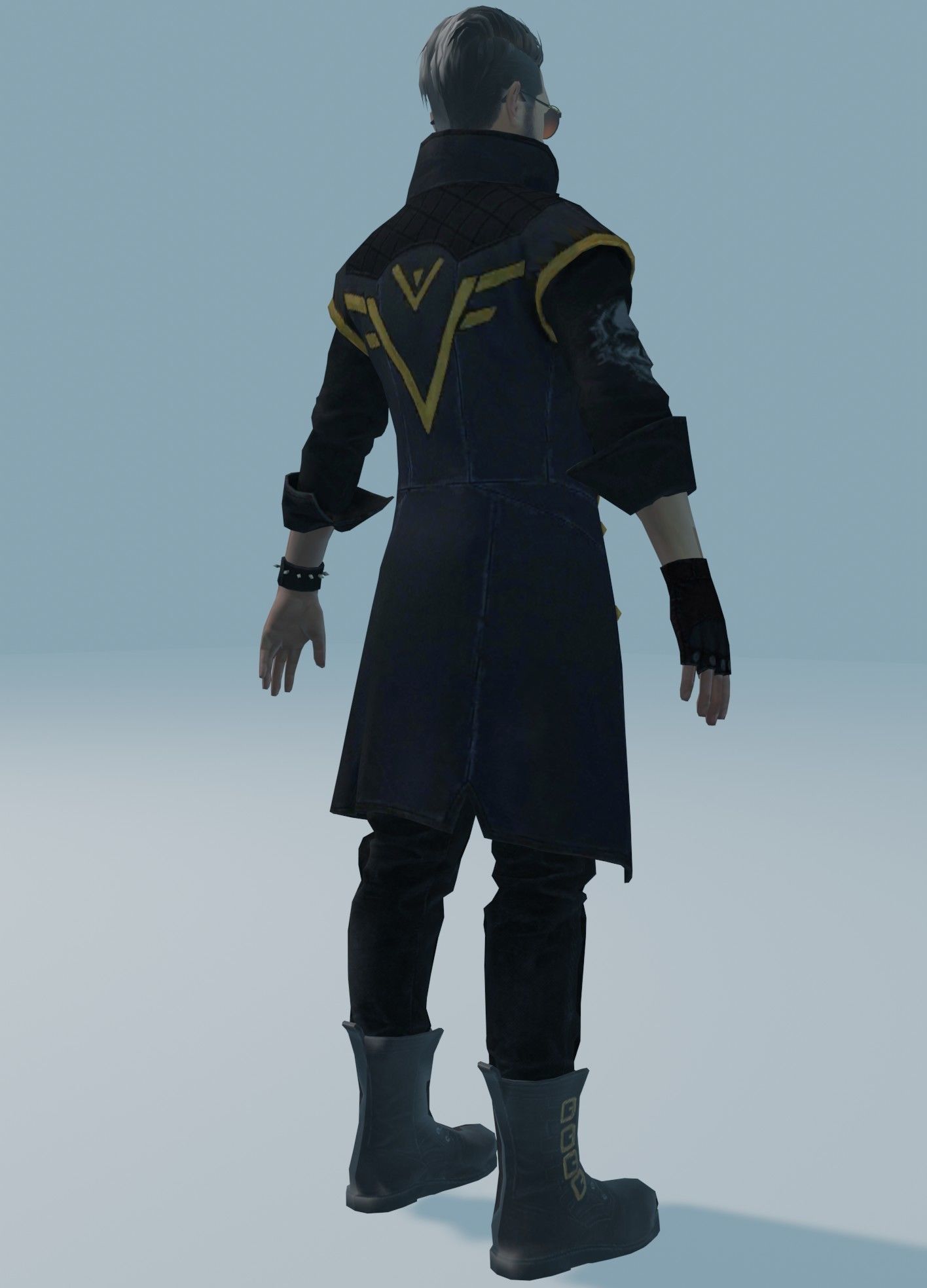 garena free fire DJalok 3d model Free low-poly 3D model_39