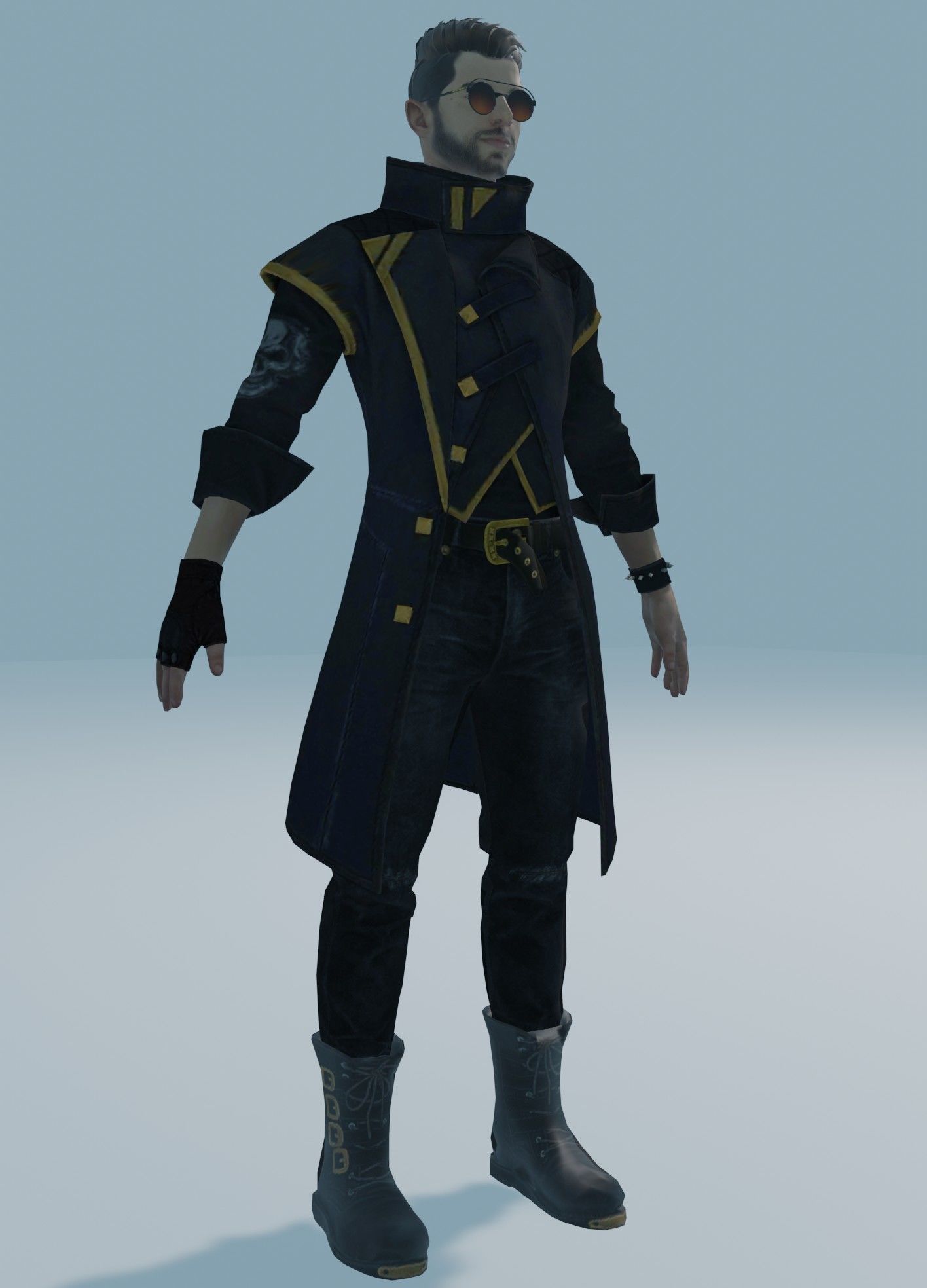 garena free fire DJalok 3d model Free low-poly 3D model_10