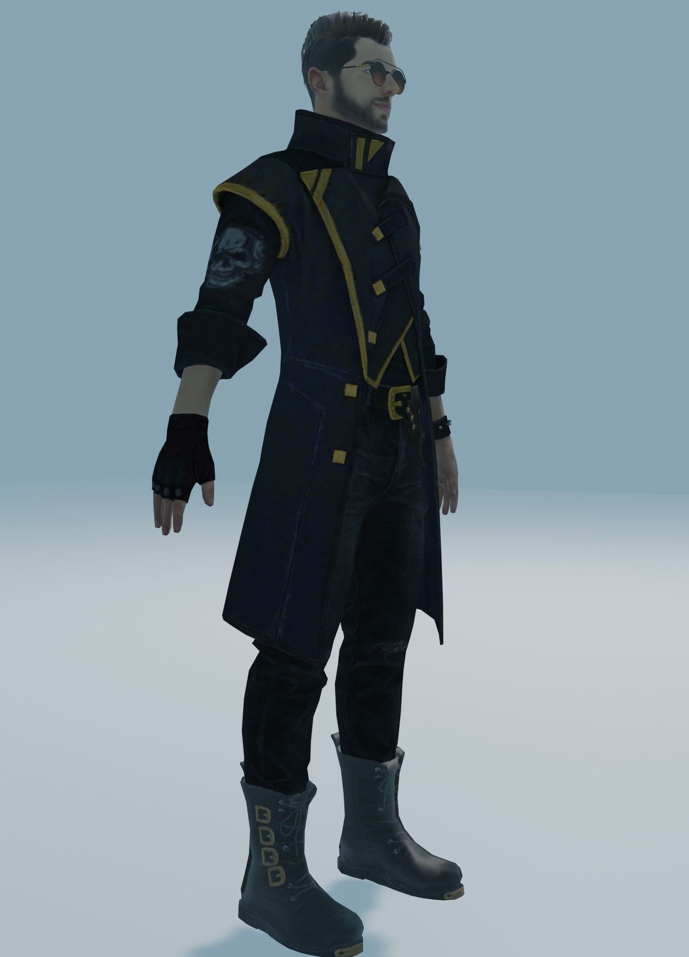 garena free fire DJalok 3d model Free low-poly 3D model_16