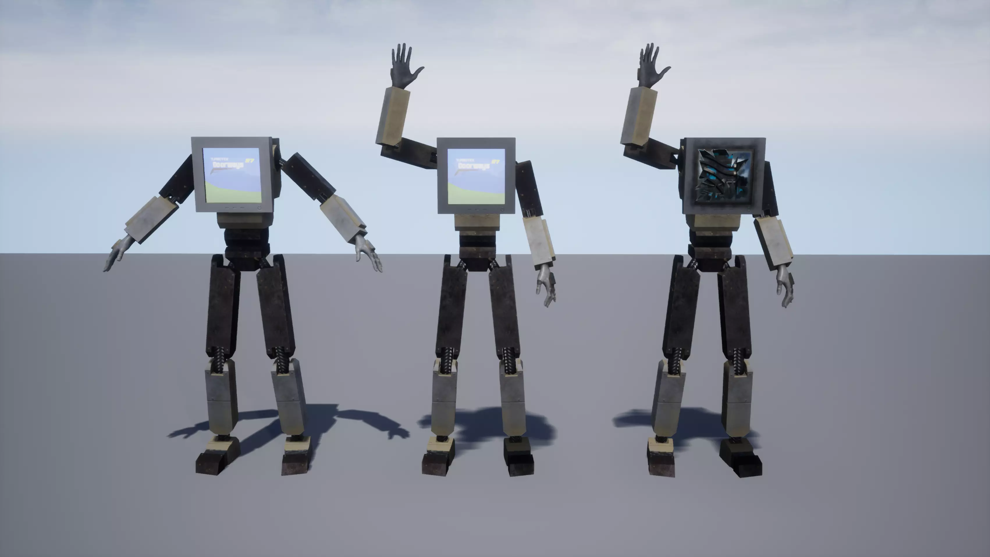 Doorways 97 Rigged Character Model Free low-poly 3D model