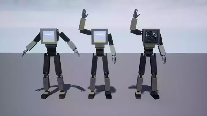 Doorways 97 Rigged Character Model Free low-poly 3D model