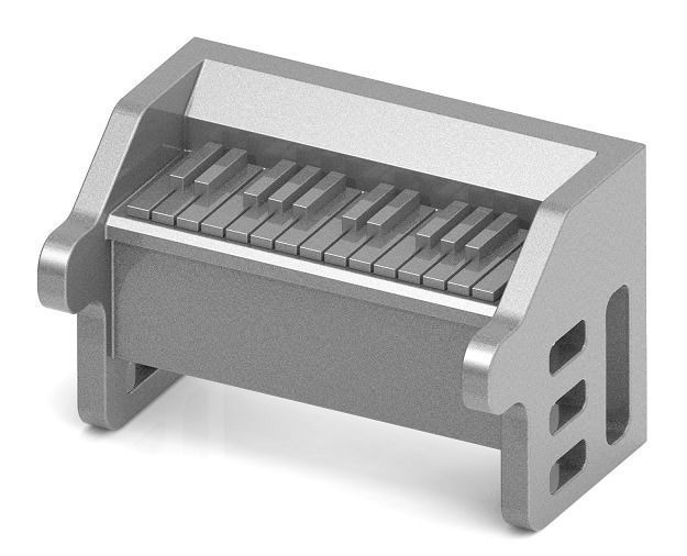 Stylish Mini Piano Toy 3D print model_1