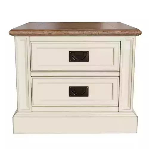 Lehome Keywest 2 Drawer Bedside Table D027