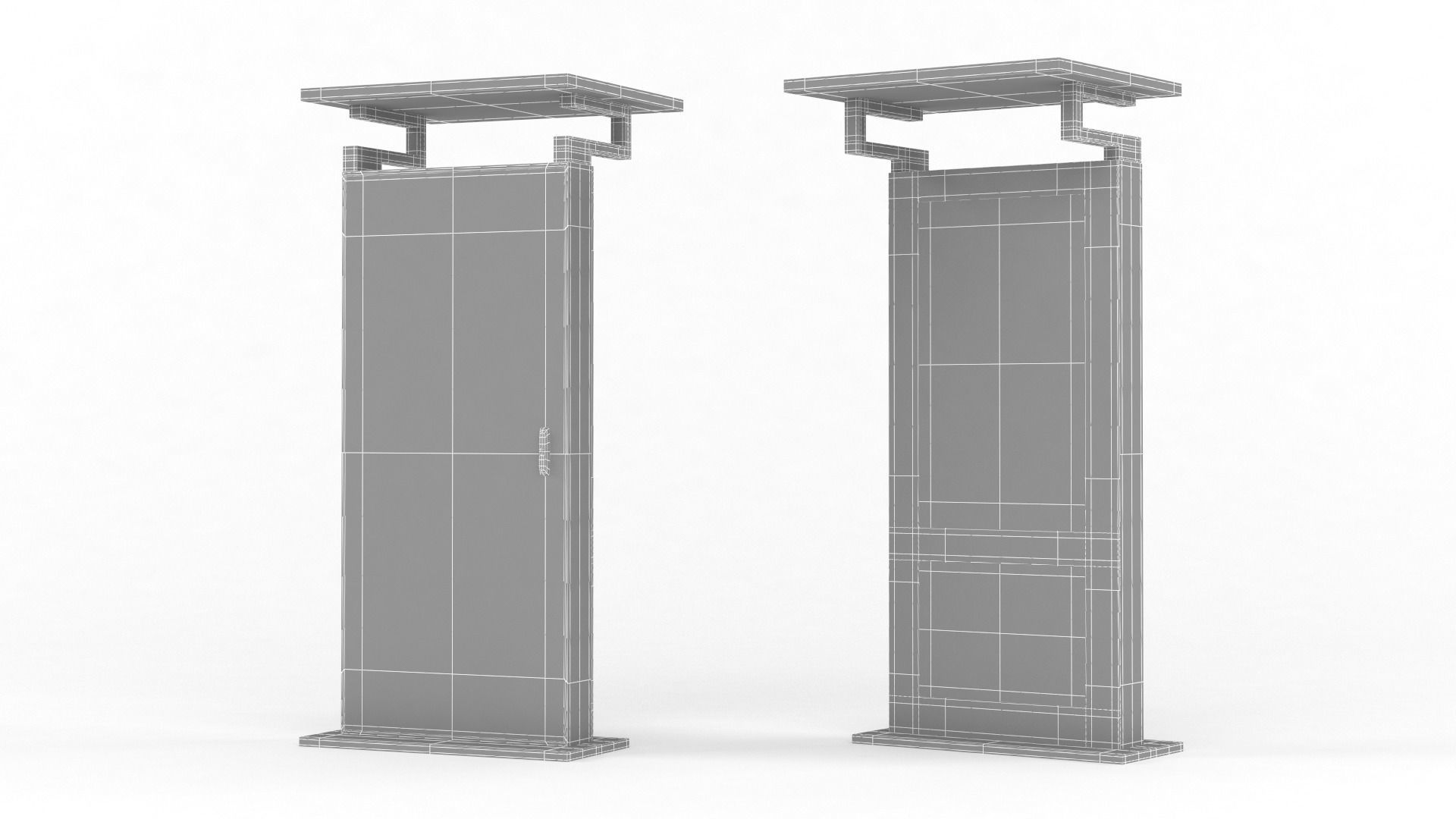 Information Kiosk 3D model_7