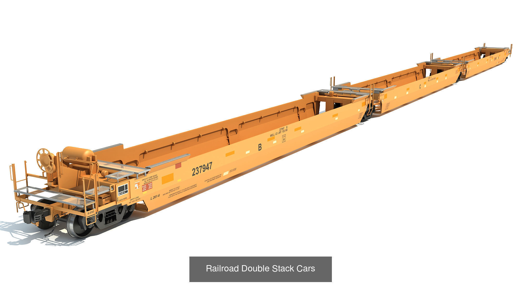 Canadian Pacific Freight Train 3D Model Collection_6