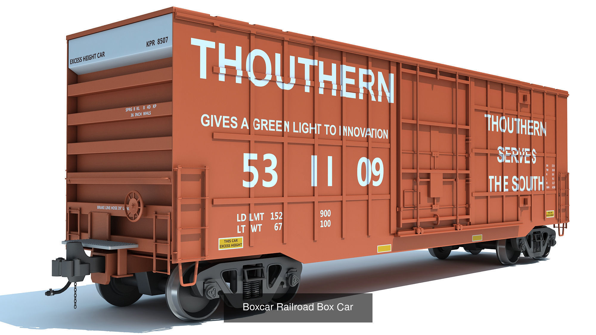 Canadian Pacific Freight Train 3D Model Collection_3