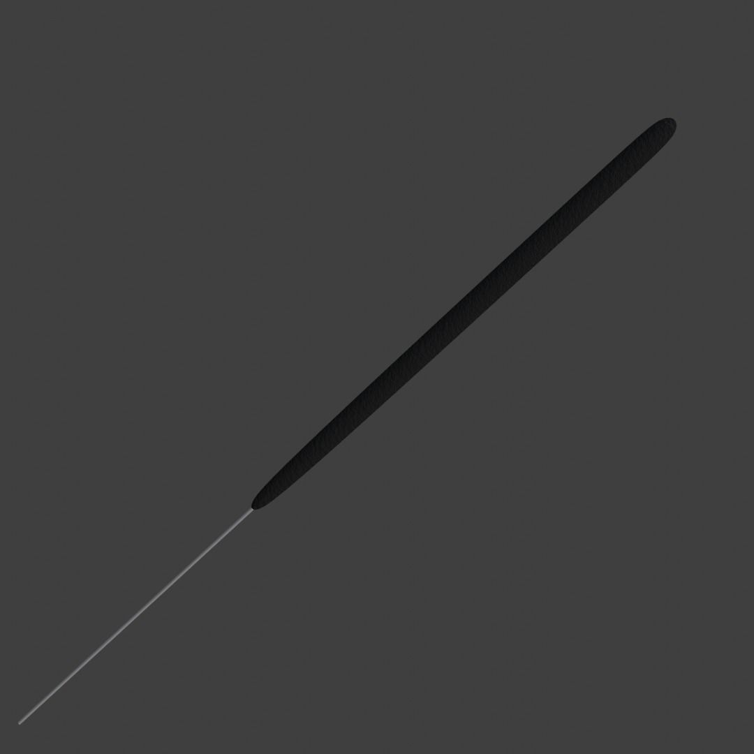 Sparklers animated Particle system Low-poly 3D model_5