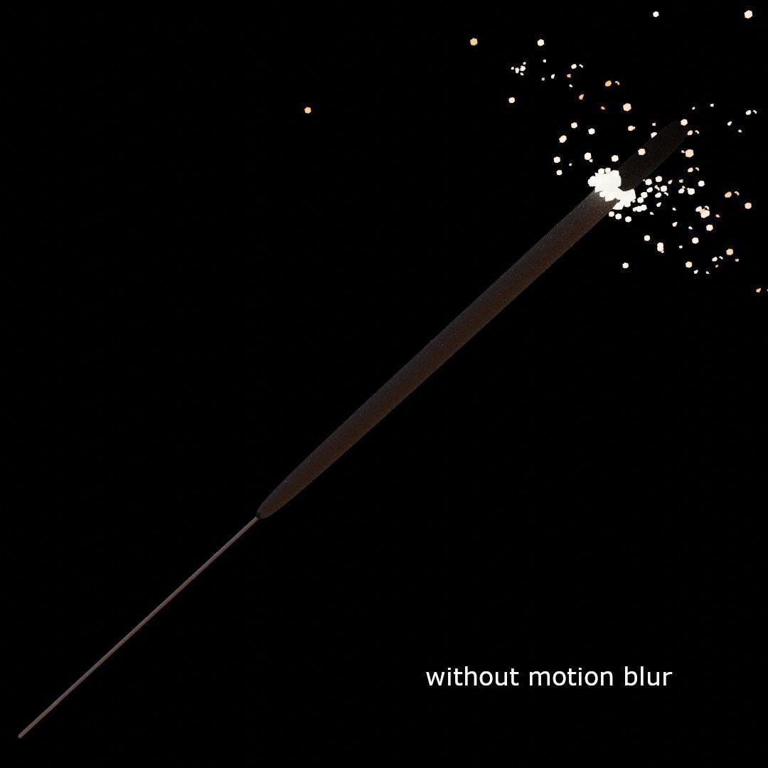 Sparklers animated Particle system Low-poly 3D model_3