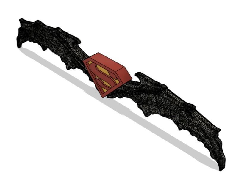 Batman Who Laughs Krypton Batarang 3D print model_5