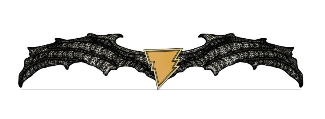 Batman Who Laughs Shazam Batarang 3D print model_3