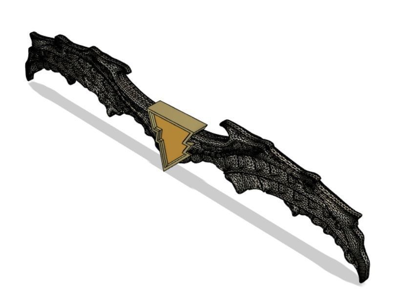 Batman Who Laughs Shazam Batarang 3D print model_4