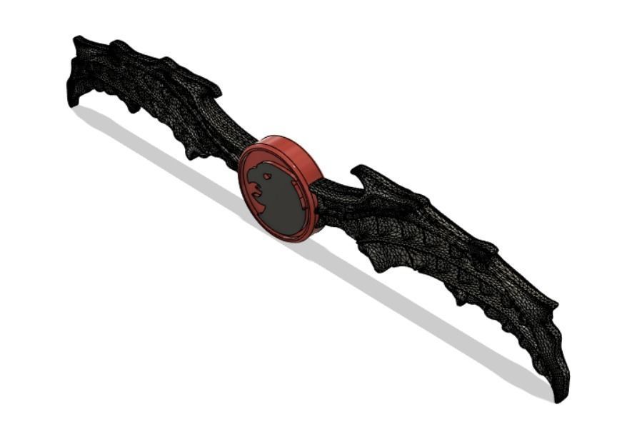 Batman Who Laughs Sky Tyrant Batarang 3D print model_4