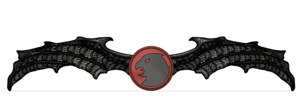 Batman Who Laughs Sky Tyrant Batarang 3D print model_3