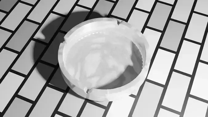 Marble Ashtray Free low-poly 3D model