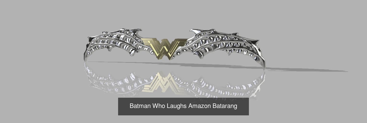 Batman Who Laughs Batarangs 3D Model Collection_1
