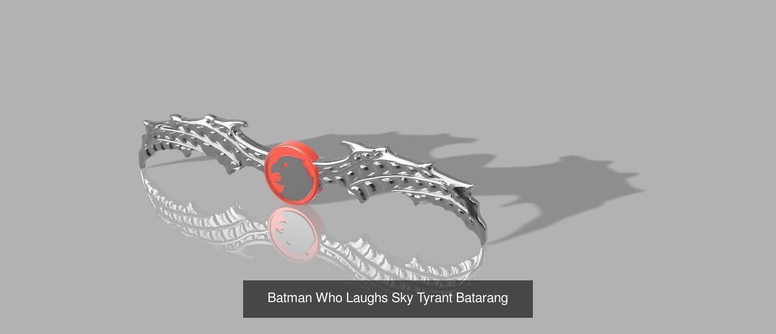 Batman Who Laughs Batarangs 3D Model Collection_5