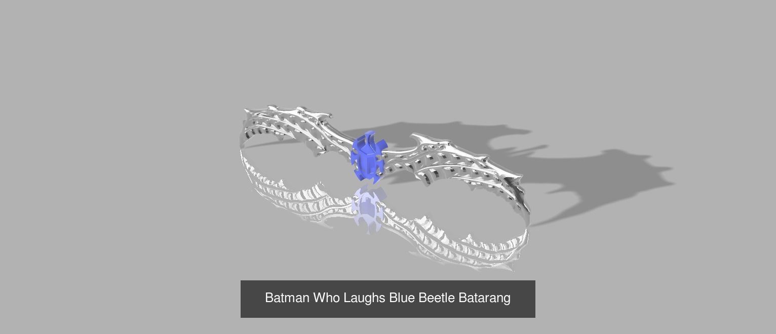 Batman Who Laughs Batarangs 3D Model Collection_2