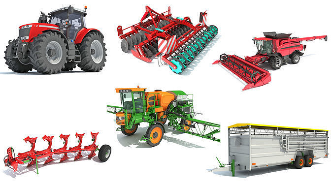 Farm Equipment 3D Models 3D Model Collection