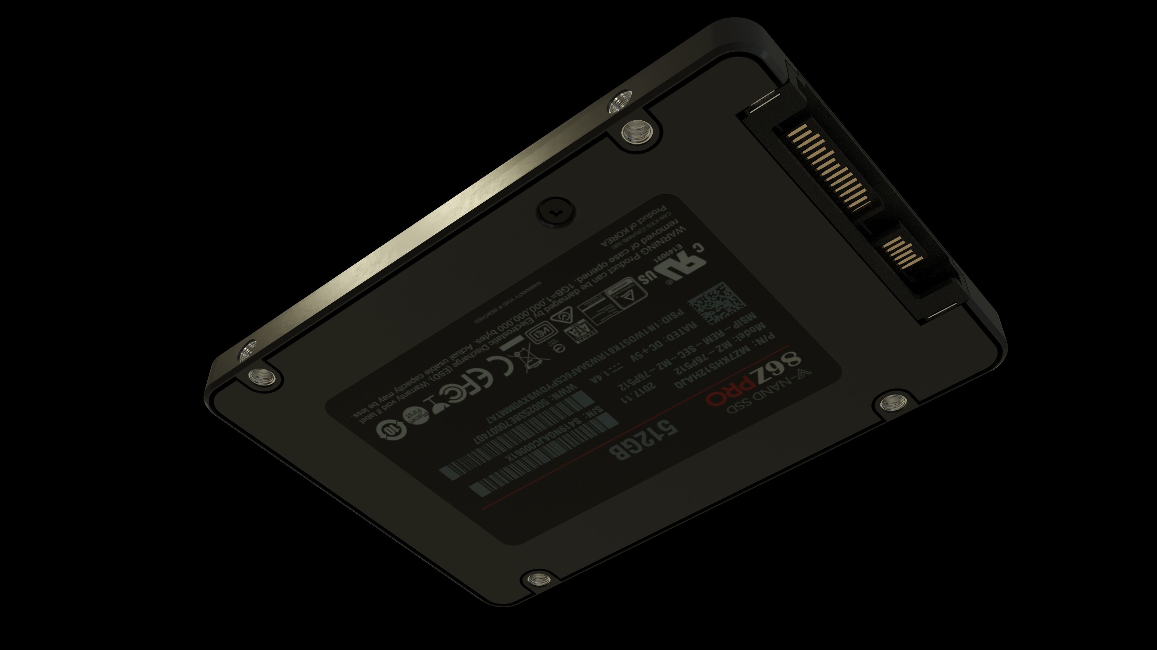 SSD - Solid State Drive 3D model_1