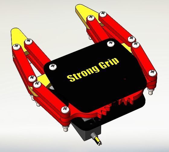 Smart Pipe Gripper Low-poly 3D model_8