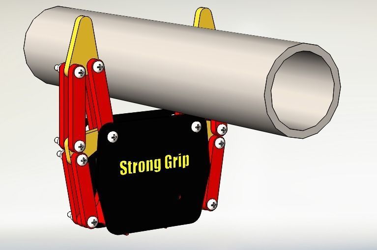 Smart Pipe Gripper Low-poly 3D model_5