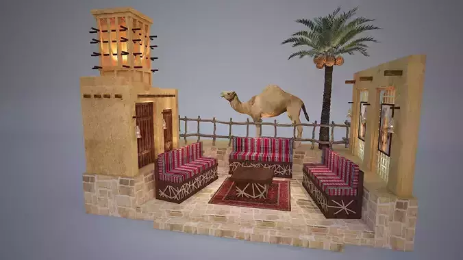 Traditional Arabic seating