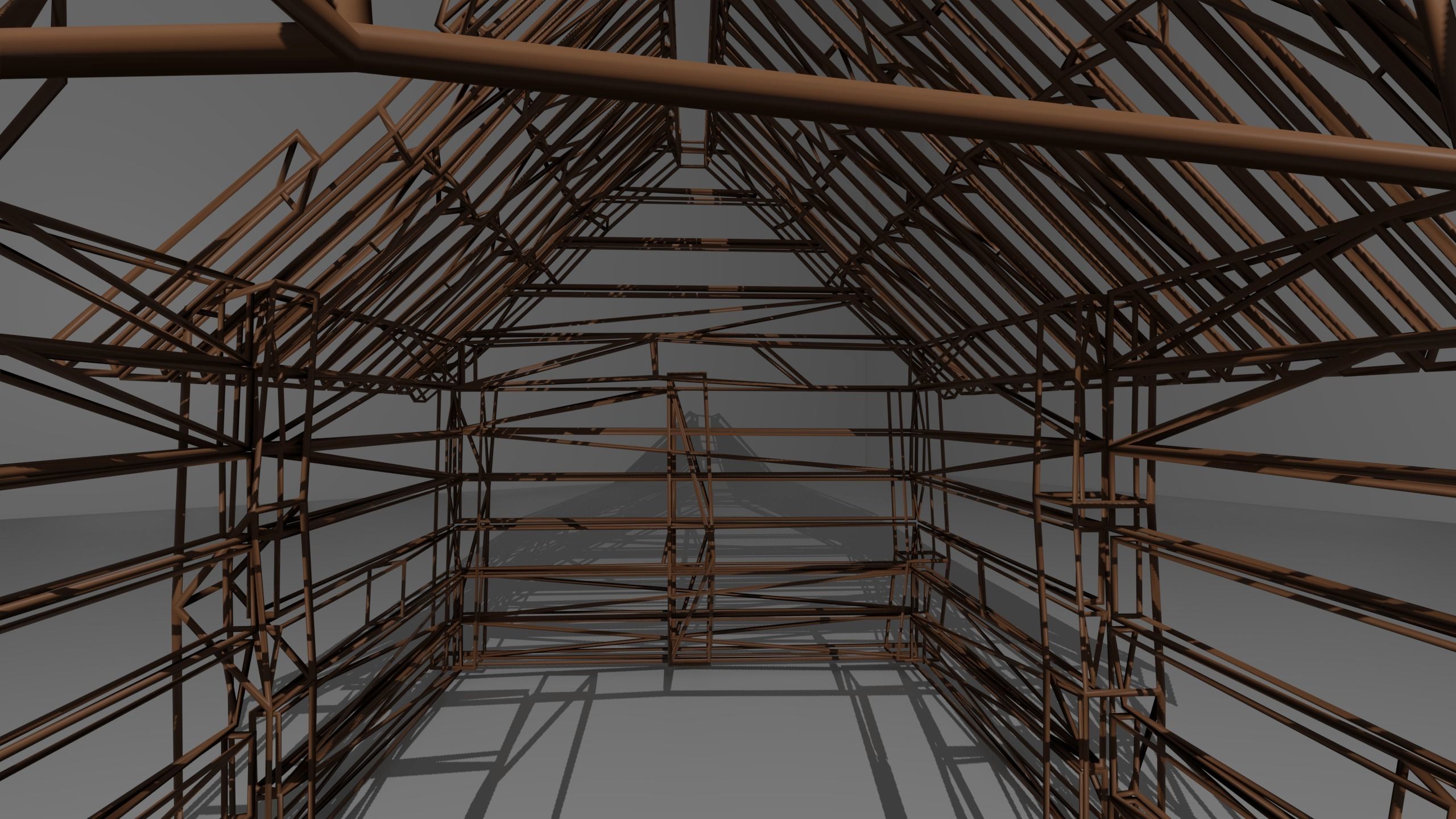 Low Poly Game Ready Old Shed Low-poly 3D model_5