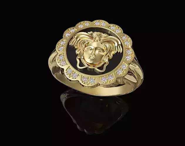 Medusa in Rose ring