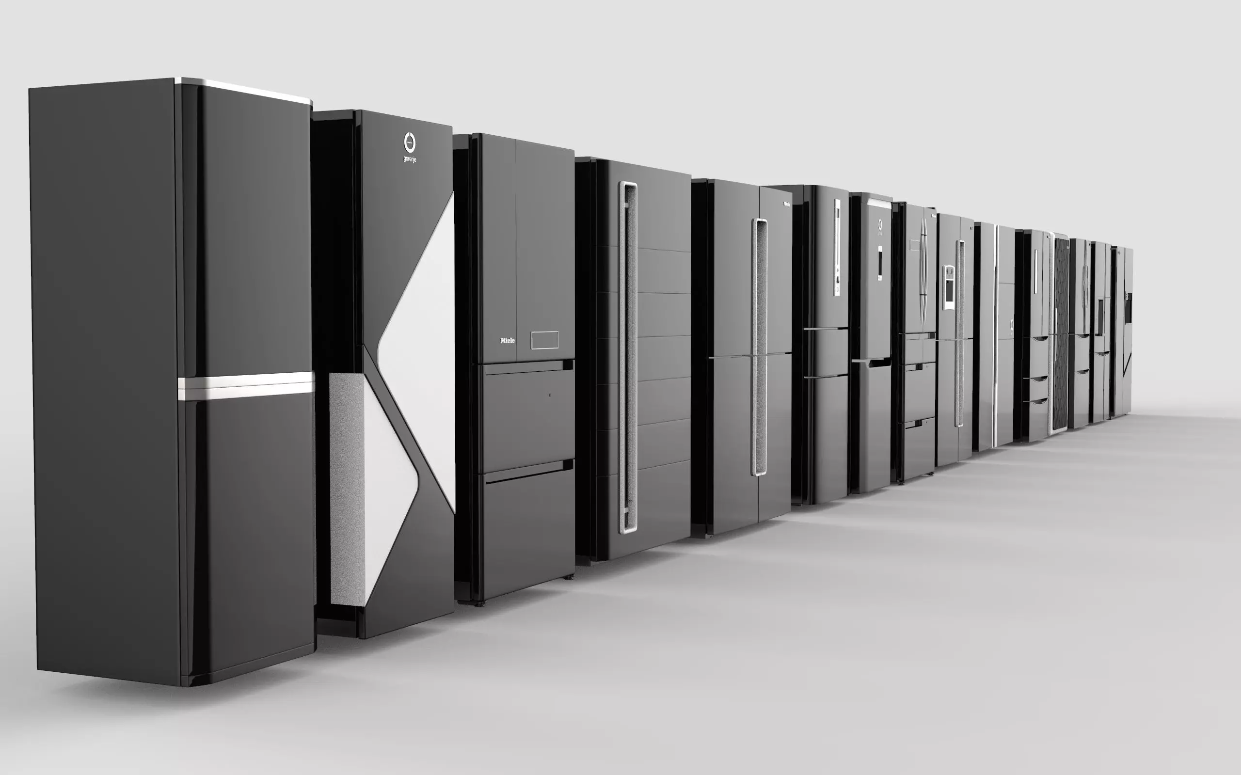 Smart Fridge Collection 3D model_0