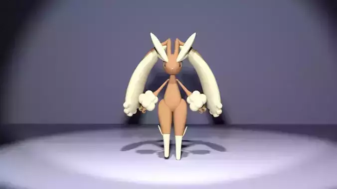 Lopunny 3d pokemon 3D model