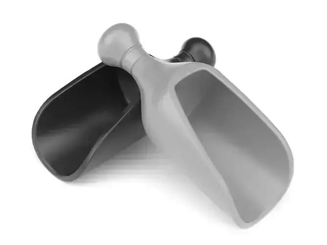 Plastic scoop for cereals