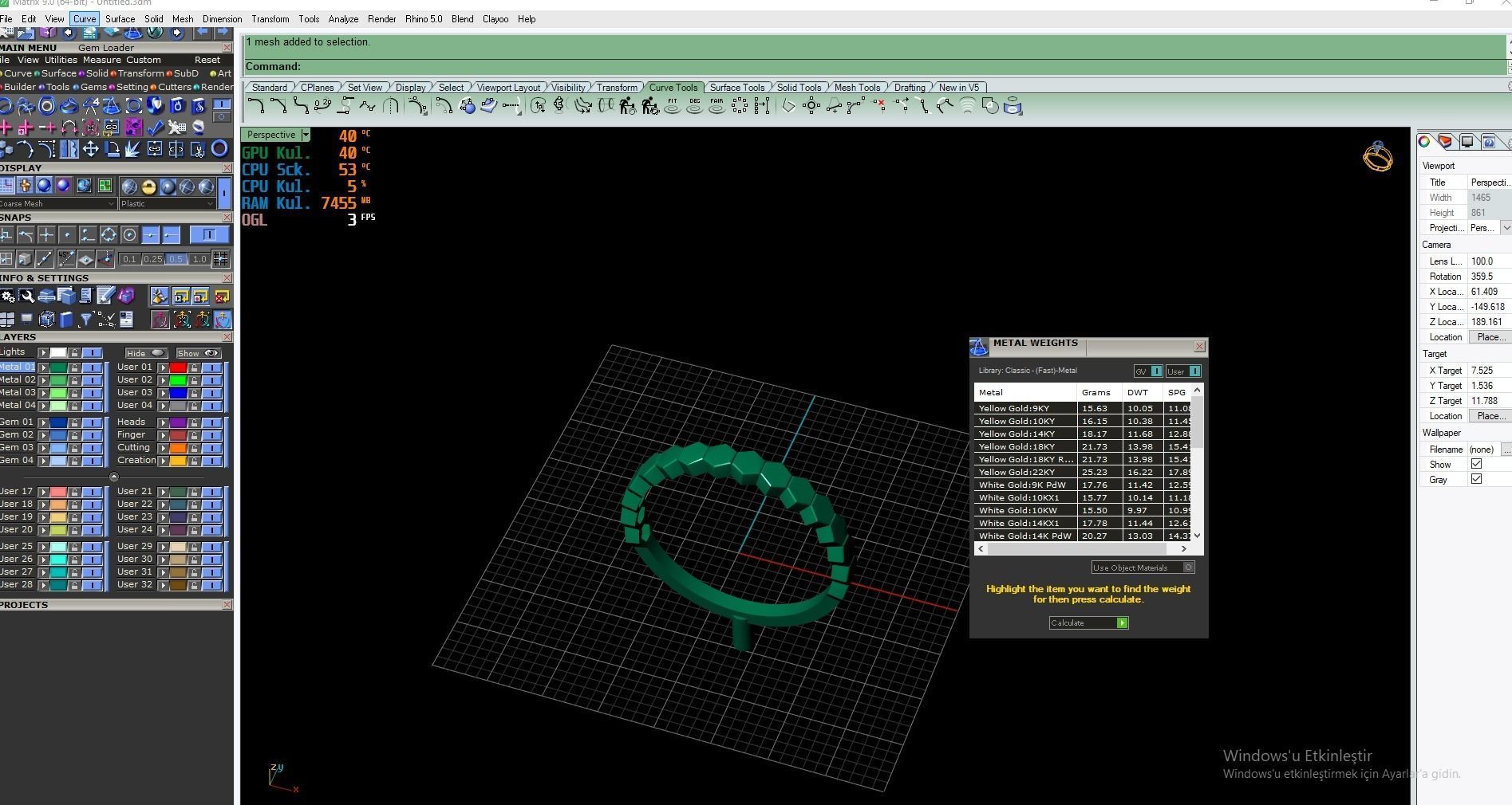 Hexagon Ring Design 3D print model_3