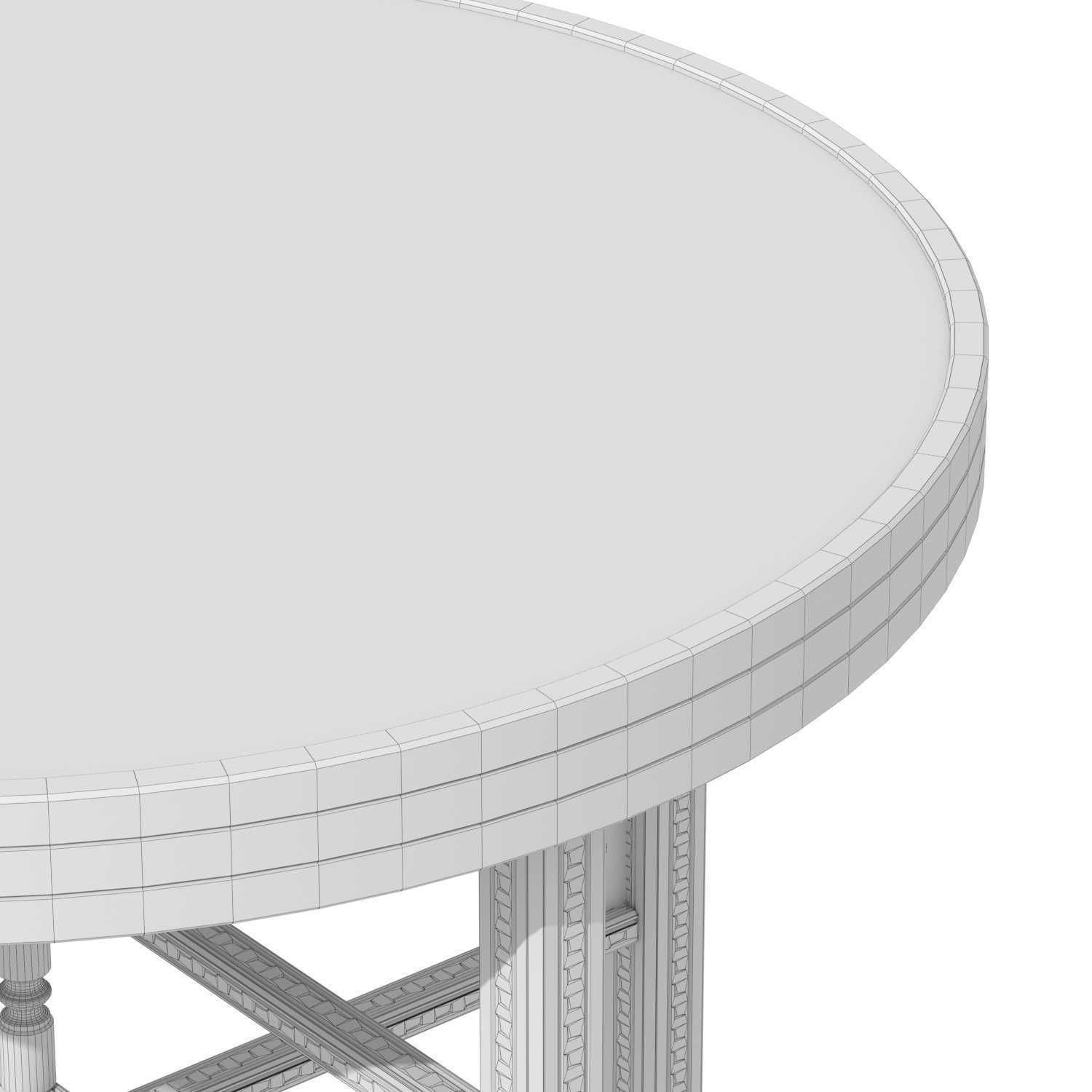 Brass Embossed Tray Table with Arabic Calligraphy Writing  3D model_5