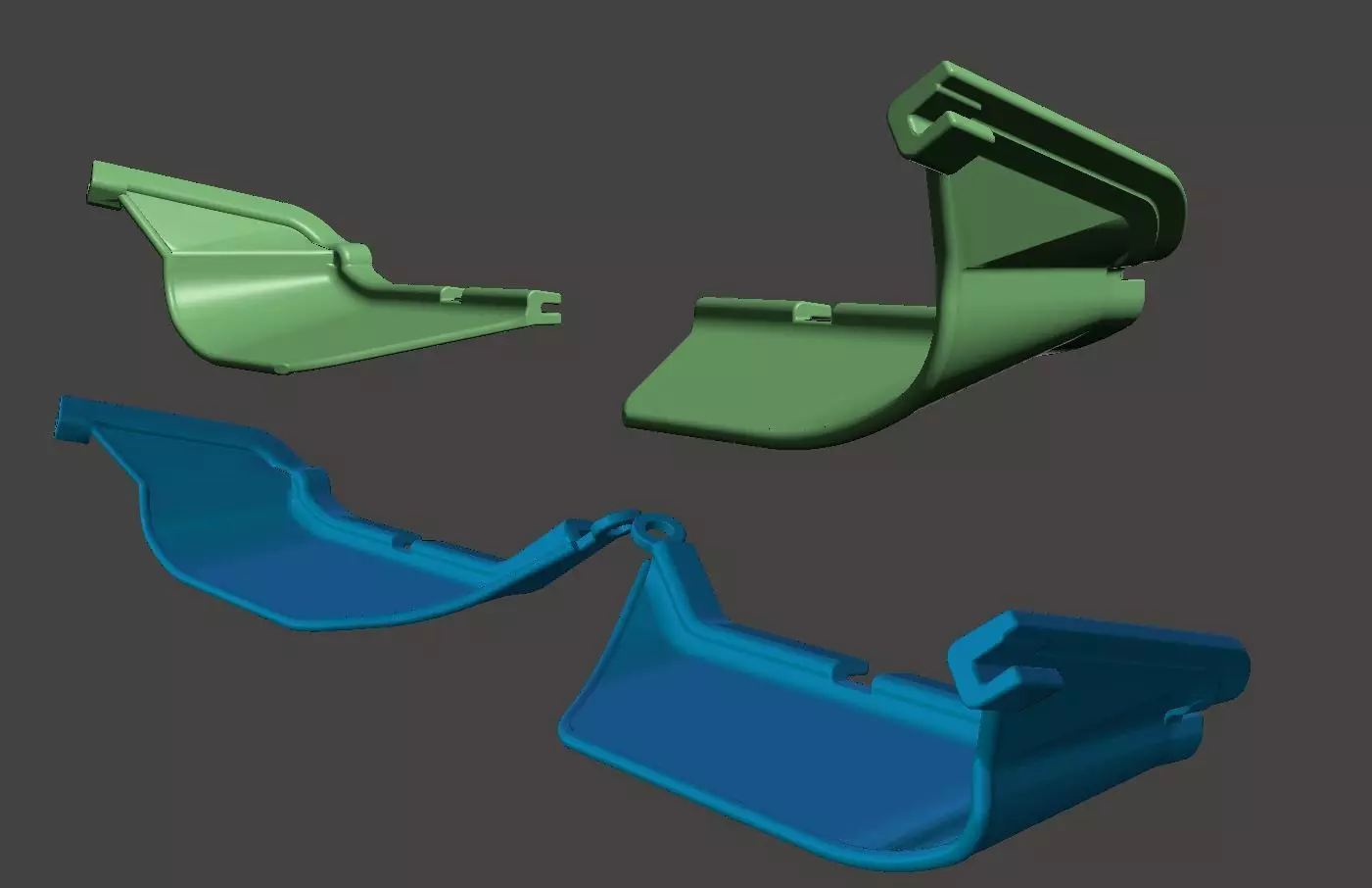 Yamaha Super Tenere bottom hand guard extenders XT1200Z XT1200 Free 3D print model_0