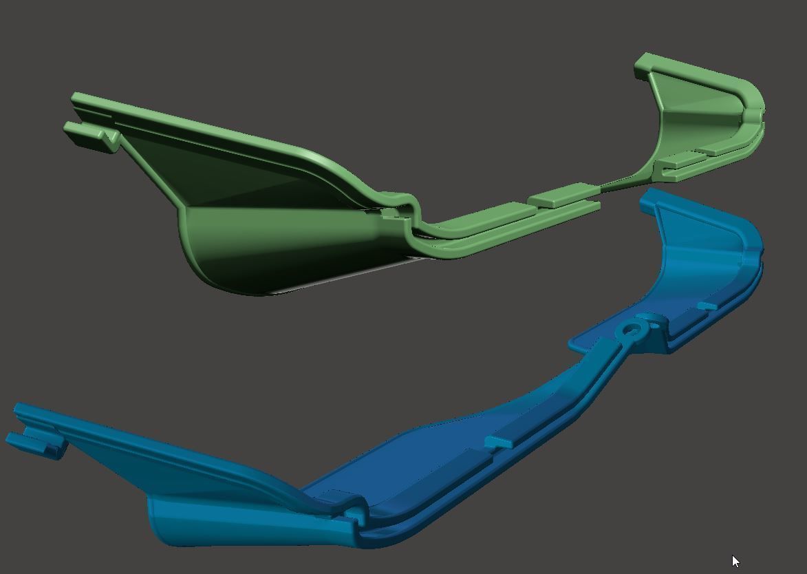 Yamaha Super Tenere bottom hand guard extenders XT1200Z XT1200 Free 3D print model_5