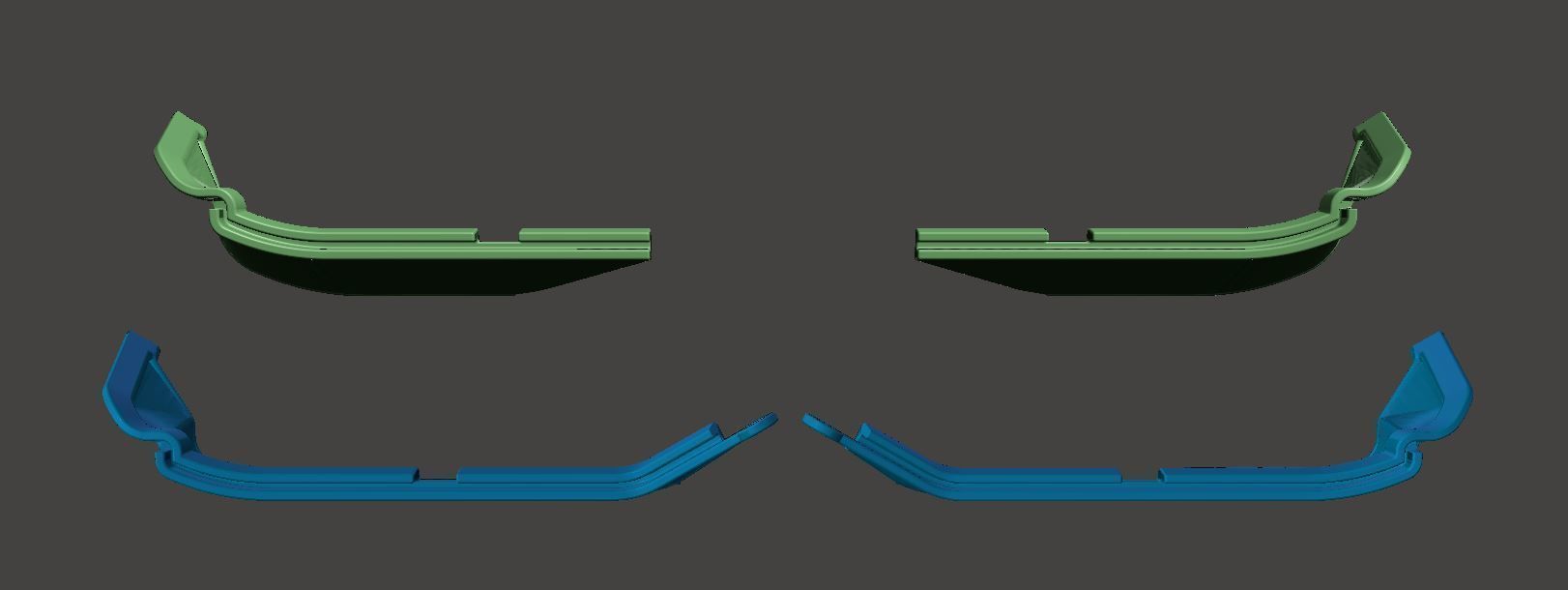 Yamaha Super Tenere bottom hand guard extenders XT1200Z XT1200 Free 3D print model_4