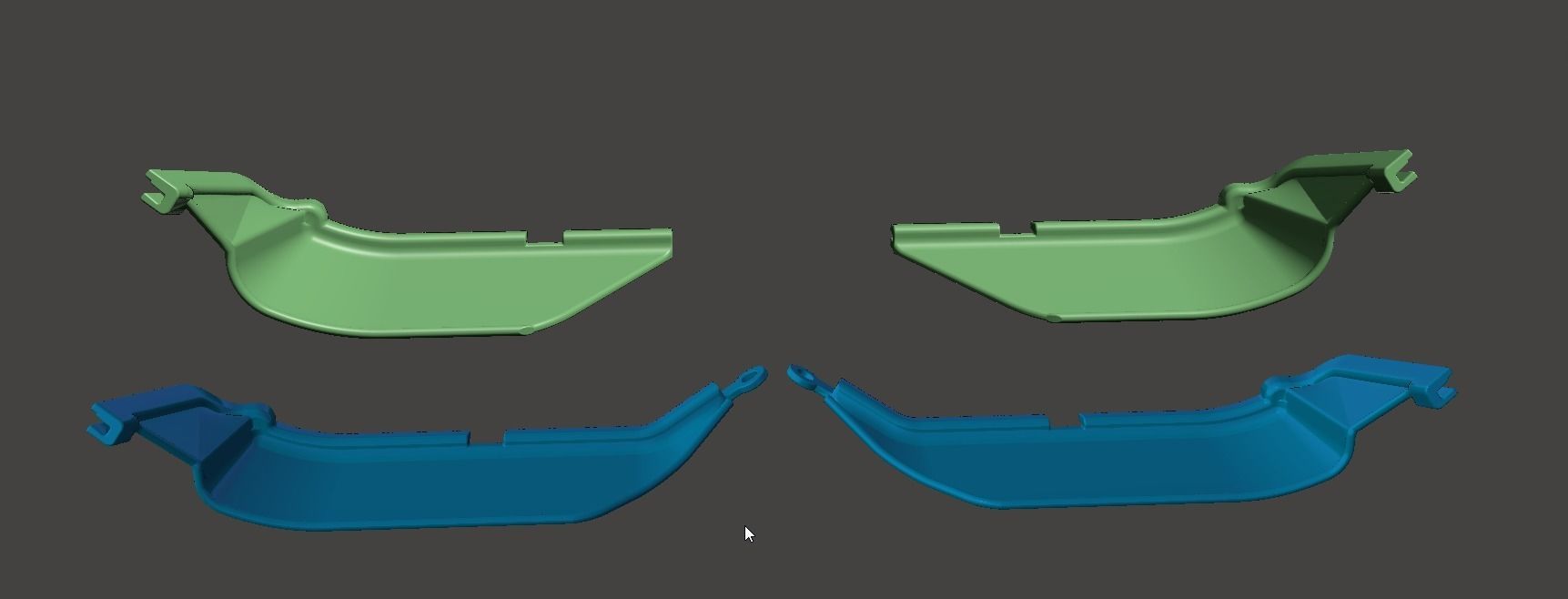 Yamaha Super Tenere bottom hand guard extenders XT1200Z XT1200 Free 3D print model_3