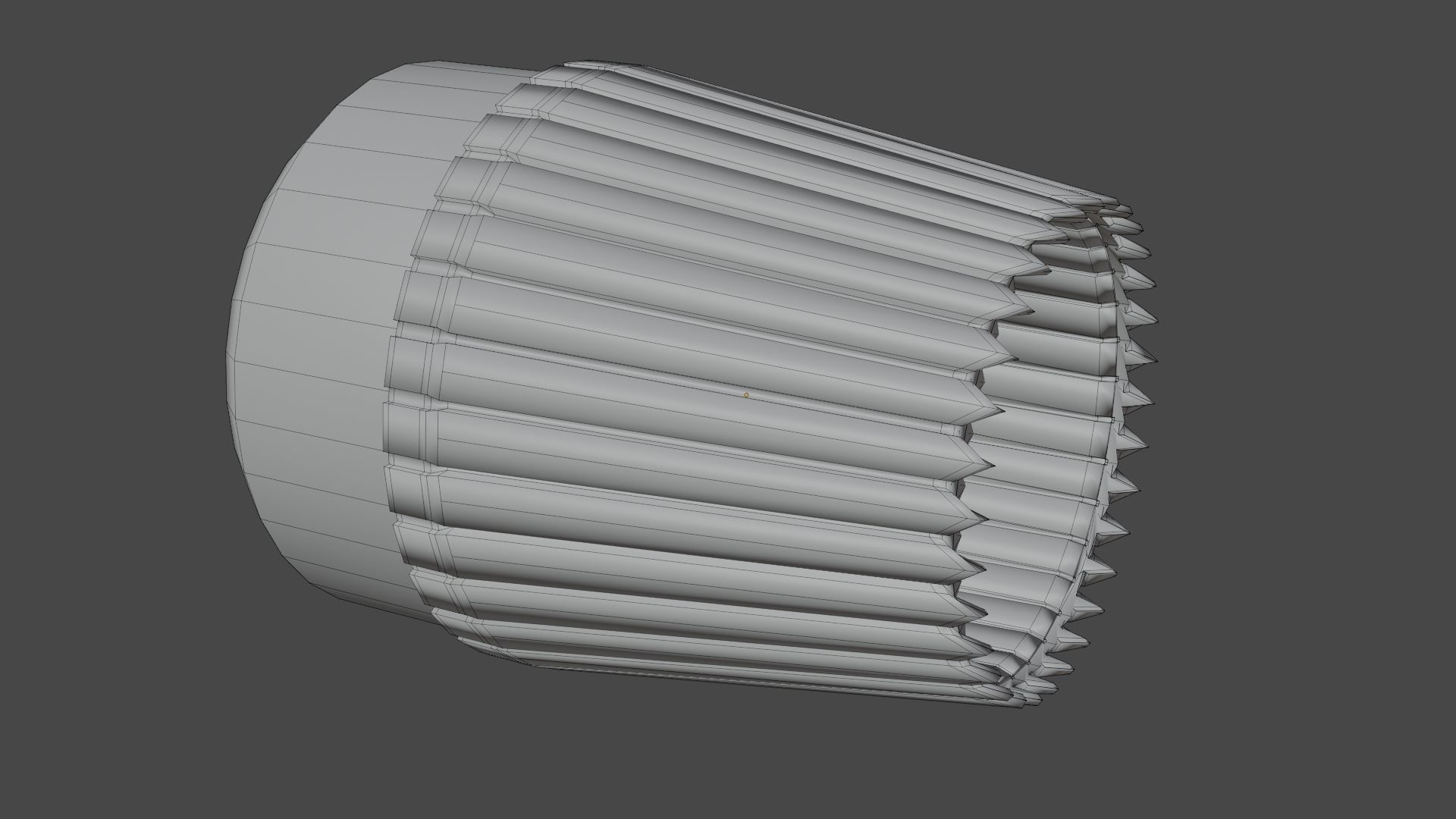 Low-poly Science Fiction   3D-Thrust Vectoring Variable Nozzle  Low-poly 3D model_5