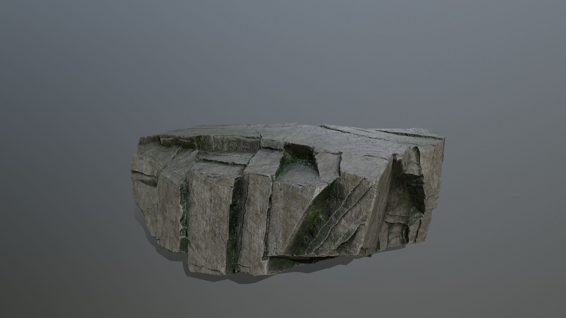 cliff rocks  Low-poly 3D model_12