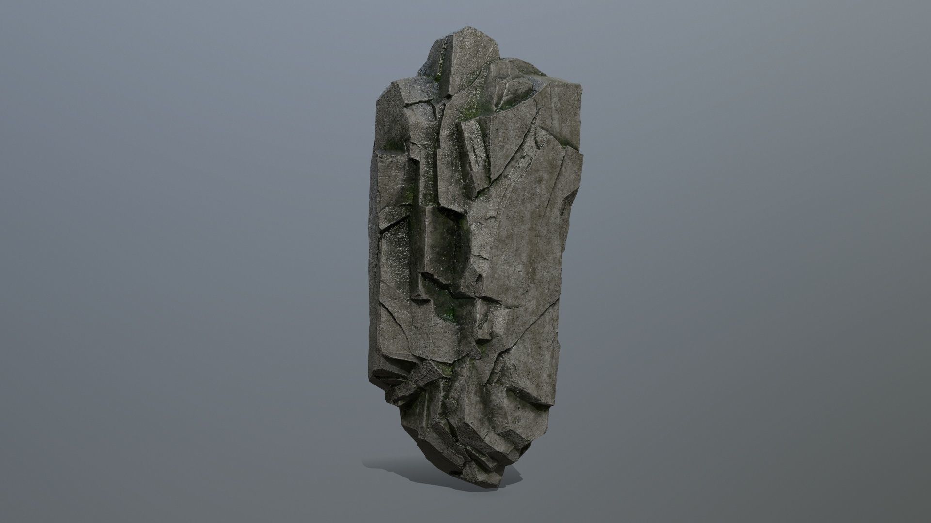 cliff rocks  Low-poly 3D model_3