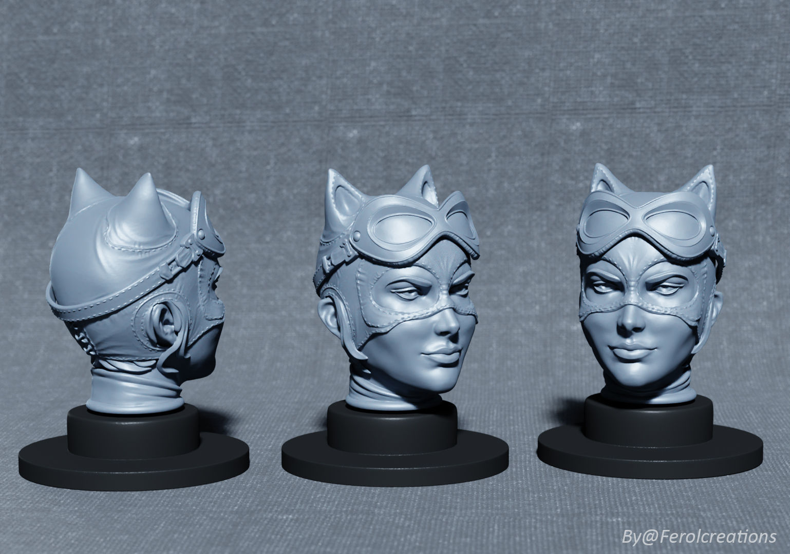 Free Catwoman Fanart Ready for 3D Print Free 3D print model_3