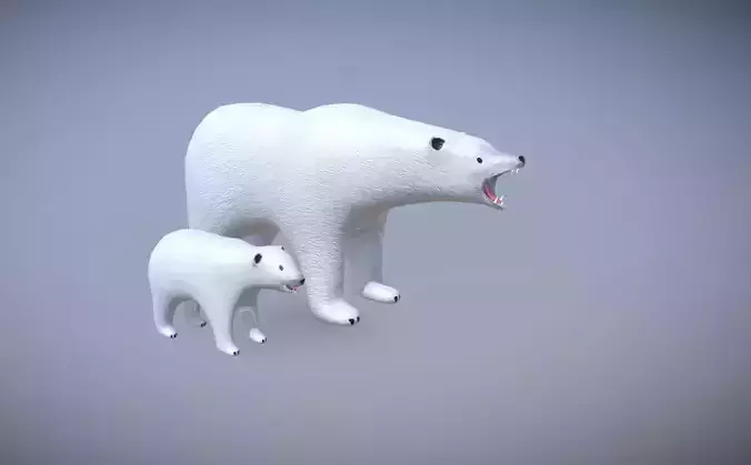 Polar bears - Mother and Cub