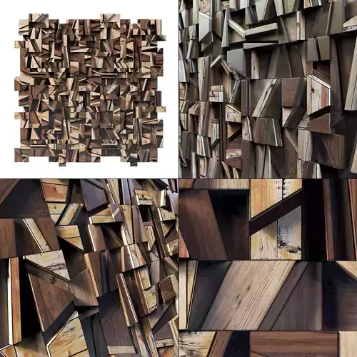 Rectangle wood panel rail n1