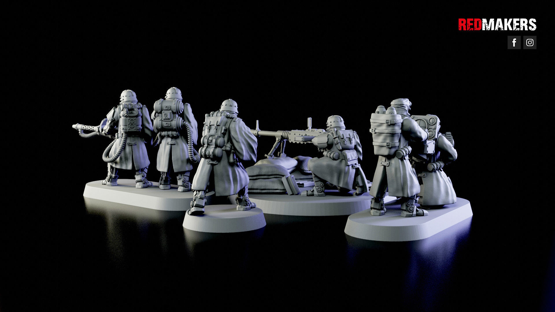 Special weapons teams - Death Squad of the Imperial Force 3D print model_3