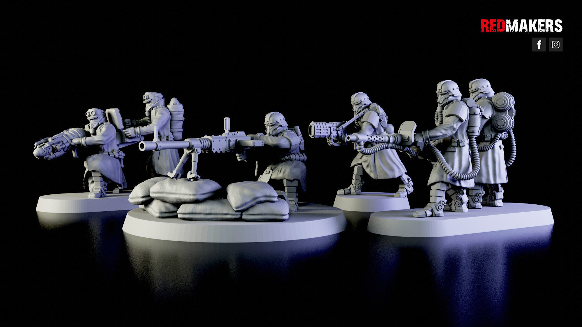 Special weapons teams - Death Squad of the Imperial Force 3D print model_2