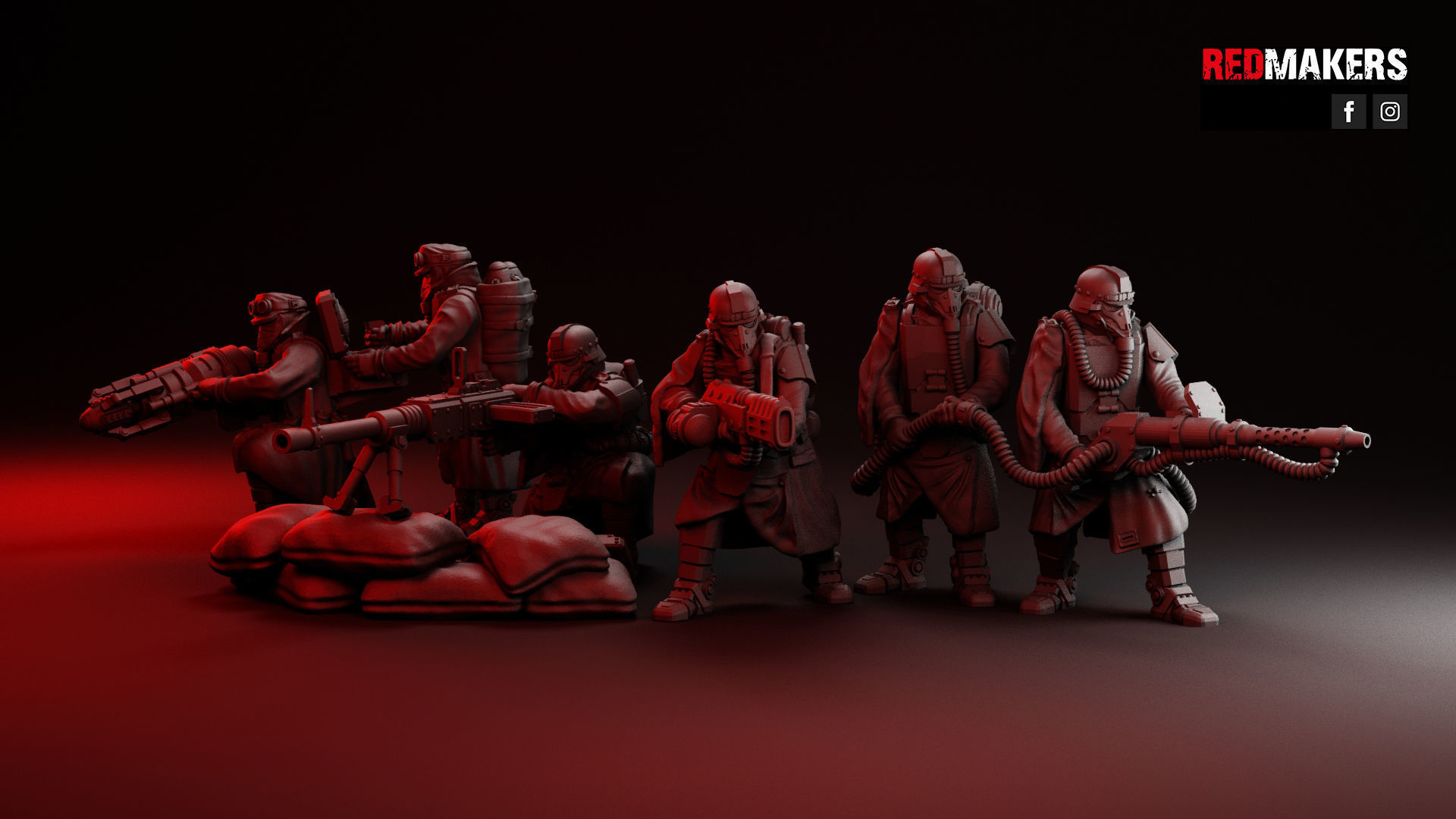 Special weapons teams - Death Squad of the Imperial Force 3D print model_36