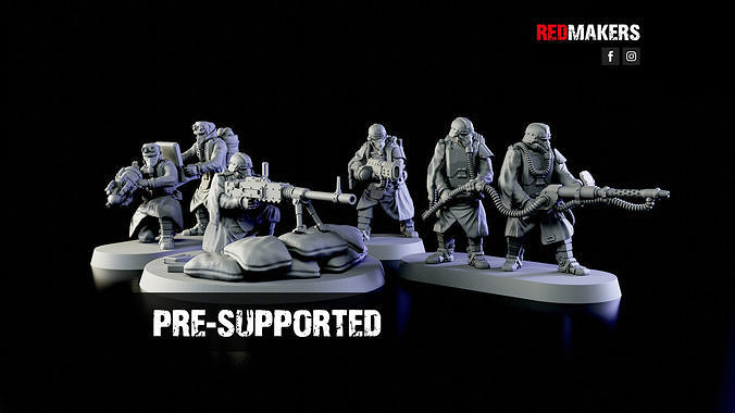 Special weapons teams - Death Squad of the Imperial Force 3D print model