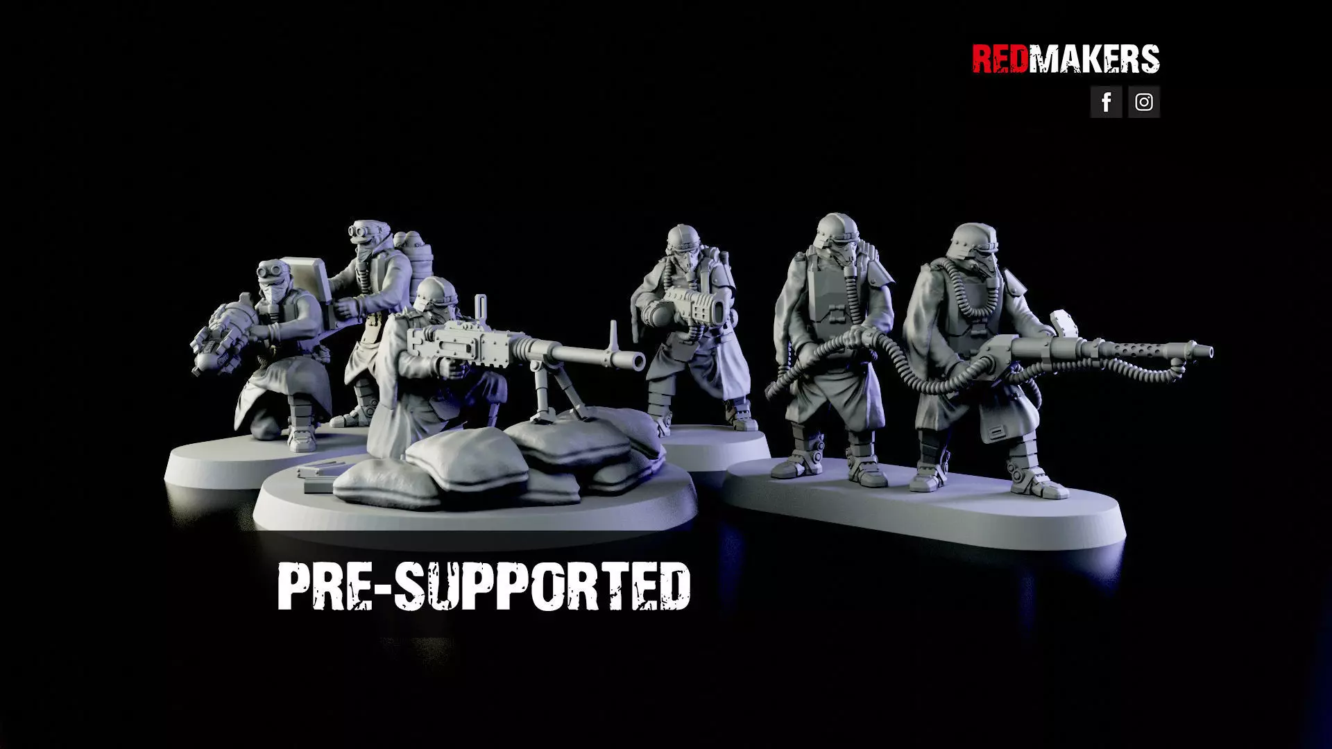 Special weapons teams - Death Squad of the Imperial Force 3D print model_0
