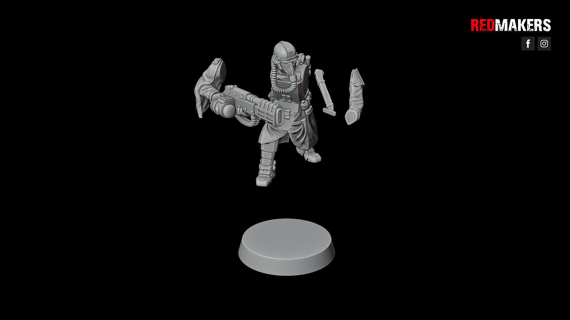 Special weapons teams - Death Squad of the Imperial Force 3D print model_25